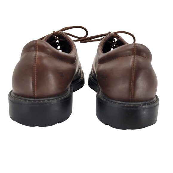 Rugged Outback Mens Size 8 Brown Lace-Up Synthetic Leather Shoes - Picture 4 of 9